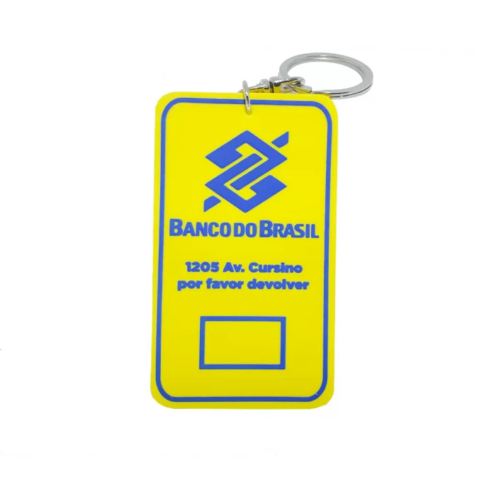 Chaveiro de hotel emborrachado