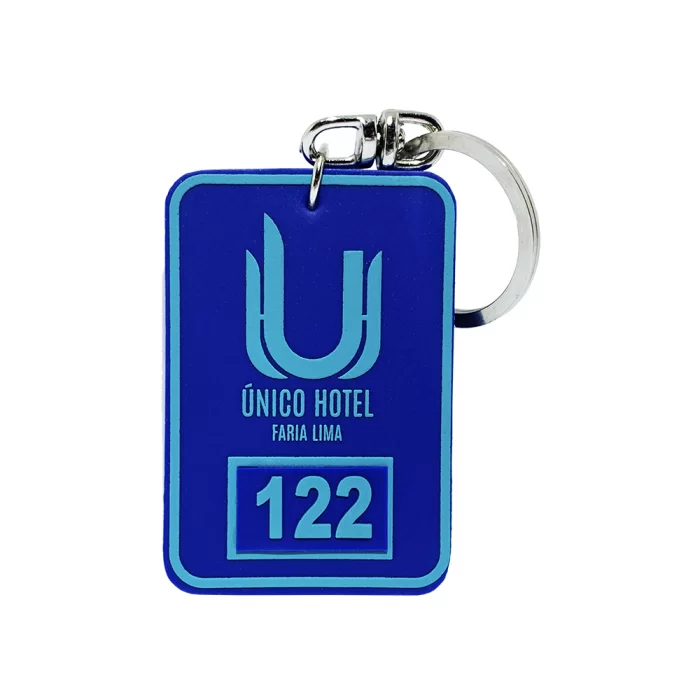 Chaveiro de hotel emborrachado