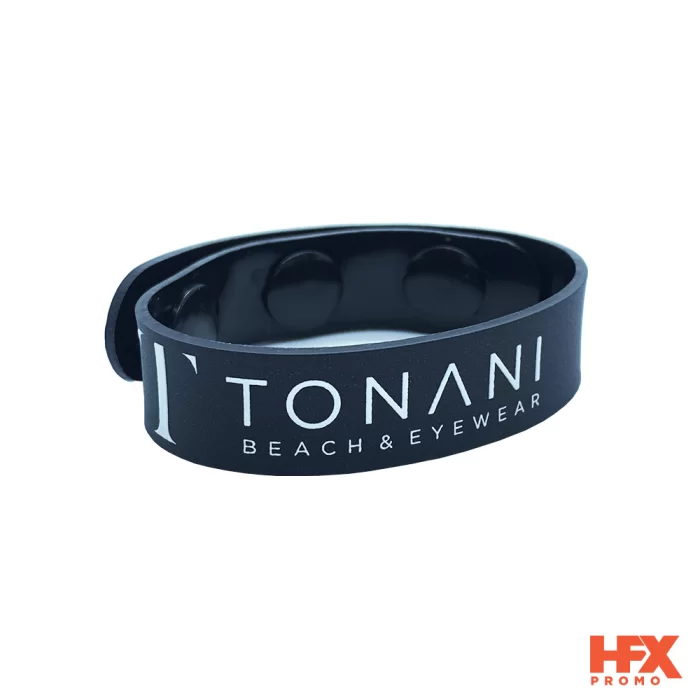 Pulseira emborrachada personalizada