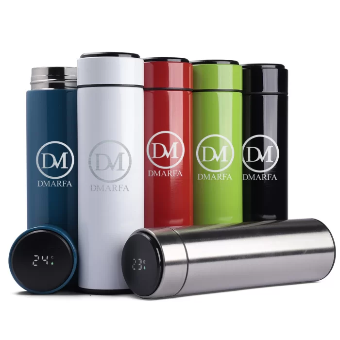 Garrafa Inox 500 ml com Display LED