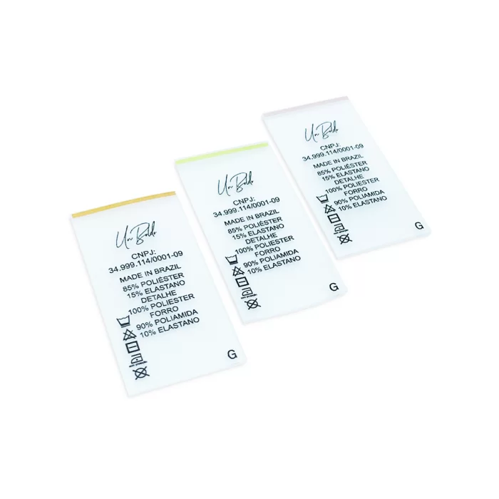 Etiqueta emborrachada impressa