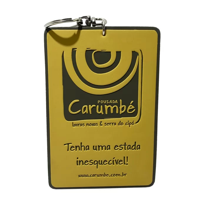 Chaveiro de hotel emborrachado