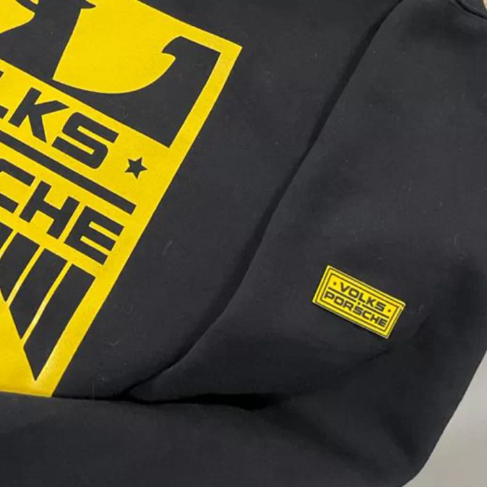 Etiqueta emborrachada para moletom