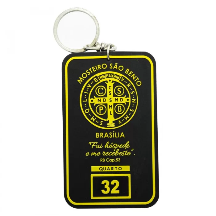 Chaveiro de hotel emborrachado