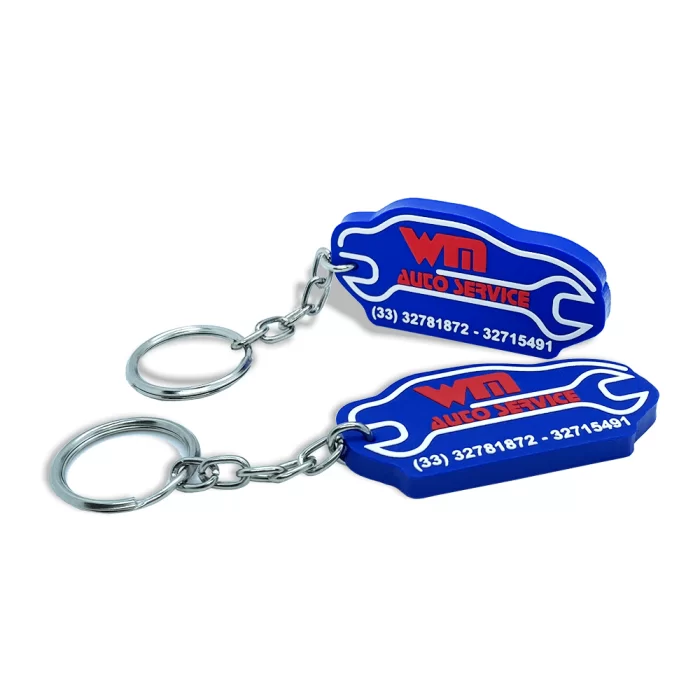 Chaveiro de brinde emborrachado