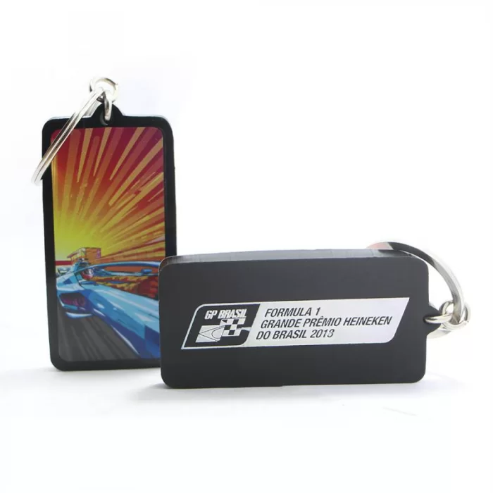 Chaveiro de brinde emborrachado