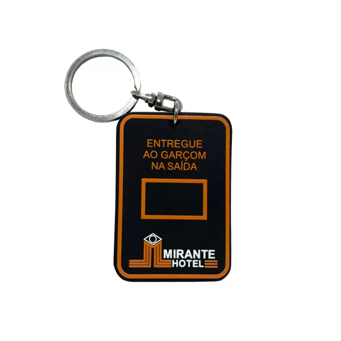 Chaveiro de hotel emborrachado