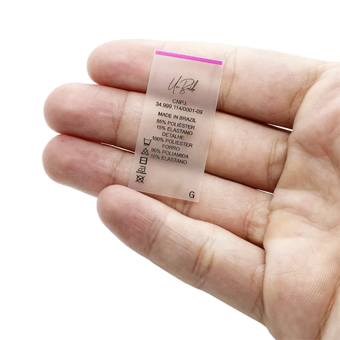 Etiqueta emborrachada impressa