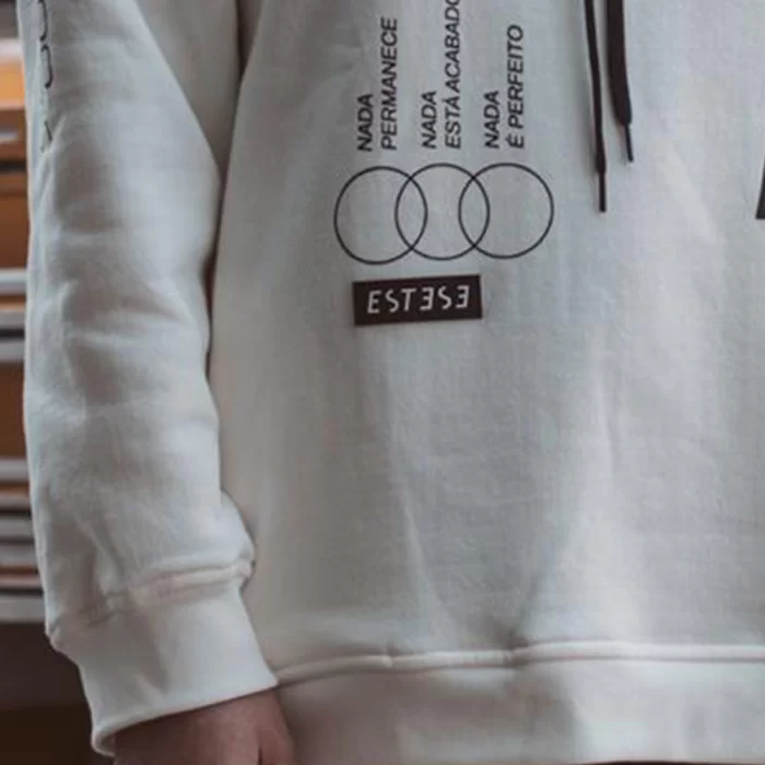 Etiqueta emborrachada para moletom