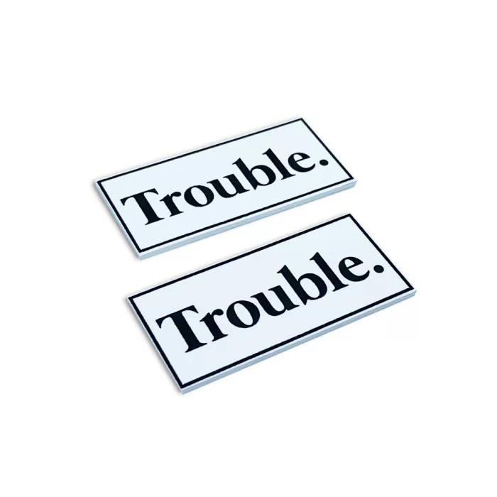 Etiqueta emborrachada para bermuda