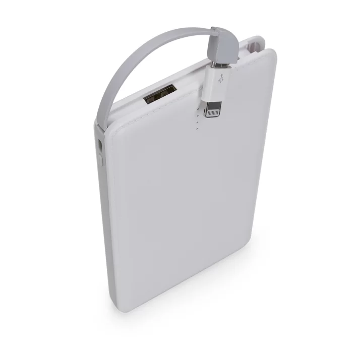 Power Bank Plástico Slim Com Indicador LED