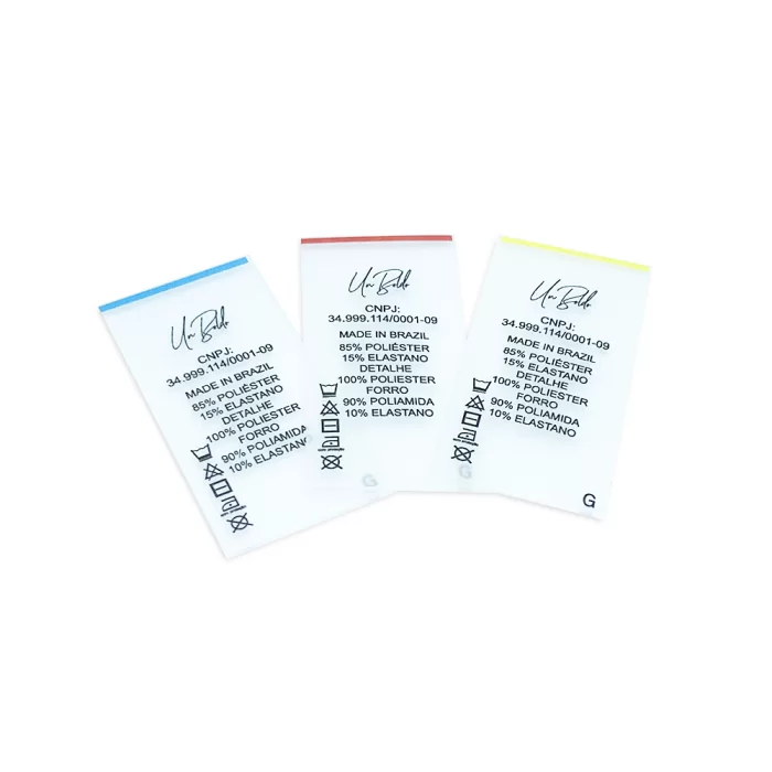 Etiqueta emborrachada impressa