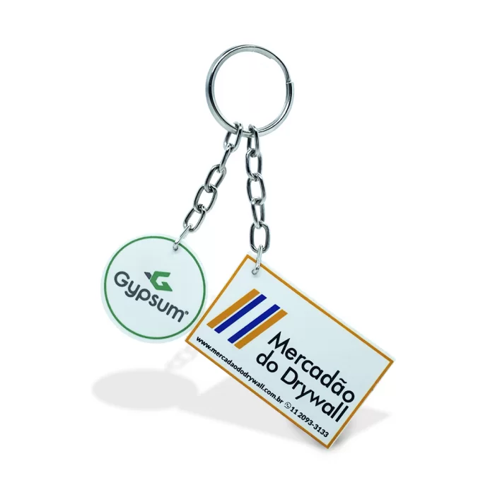 Chaveiro de brinde emborrachado