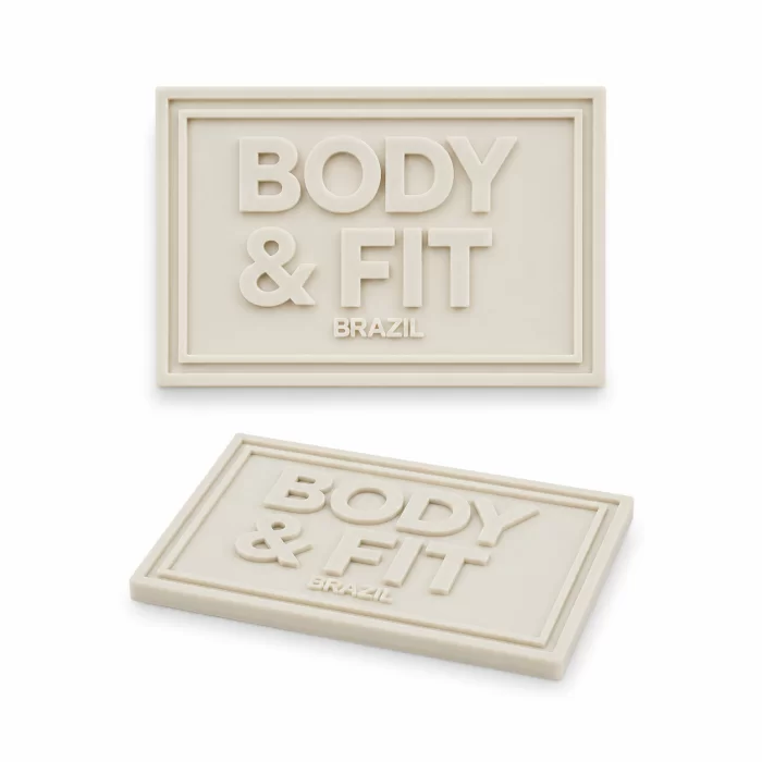 Etiqueta emborrachada moda fitness