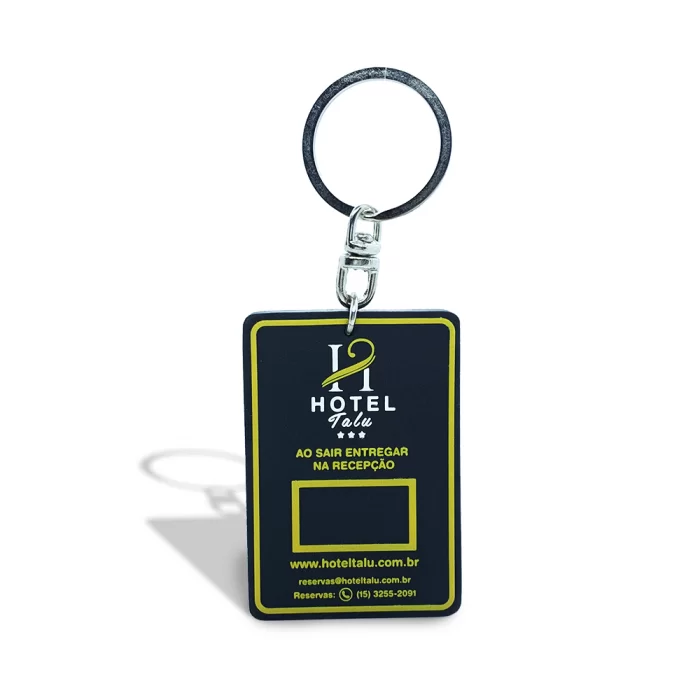 Chaveiro de hotel emborrachado