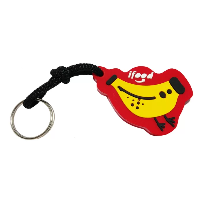 Chaveiro de brinde emborrachado