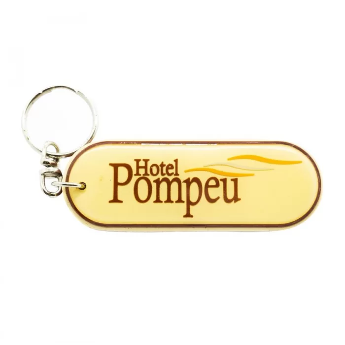 Chaveiro de hotel emborrachado