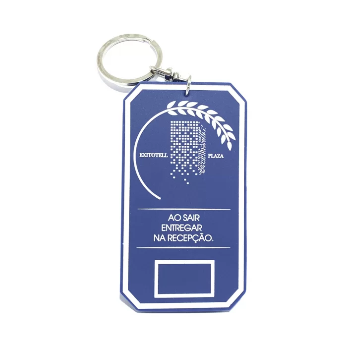 Chaveiro de hotel emborrachado