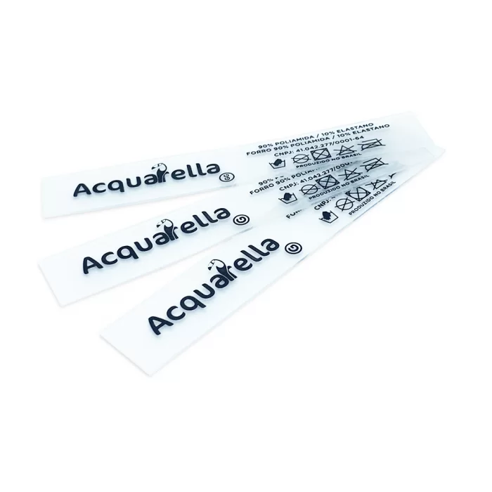 Etiqueta emborrachada para roupa