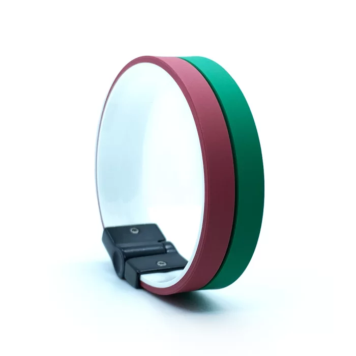 Pulseira Verde e Grená com Fecho Magnético